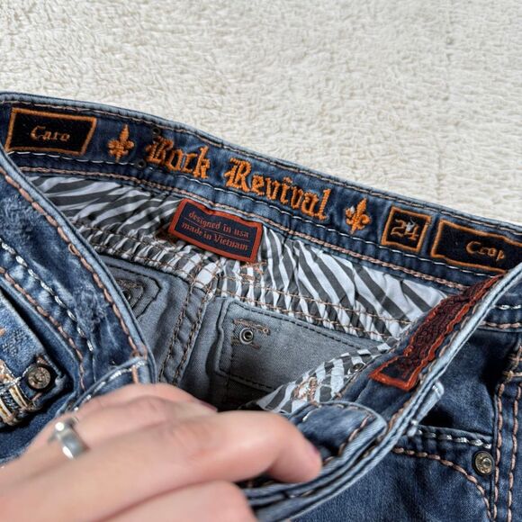 Rock Revival Caro Cropped Straight Skinny Women’s Jeans - Picture 5 of 9